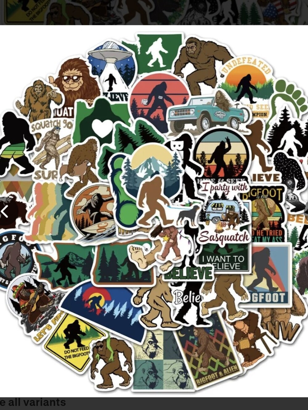 Bigfoot Sticker Pack - Do YOU Believe?!